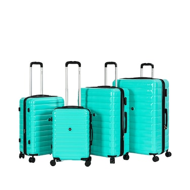 STARLIFE Luggage 4 Pcs Hardside Luggage Set Spinner 4 Wheels Number Lock Luggage Trolley 20/24/28/32 Inches