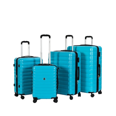 STARLIFE Luggage 4 Pcs Hardside Luggage Set Spinner 4 Wheels Number Lock Luggage Trolley 20/24/28/32 Inches