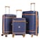 VIPTOUR Luggage Set of 3 PCS PP Softside 8 Wheels Travel Luggage Bag TSA Number Lock With Strong Zipper 20/24/28 Inches
