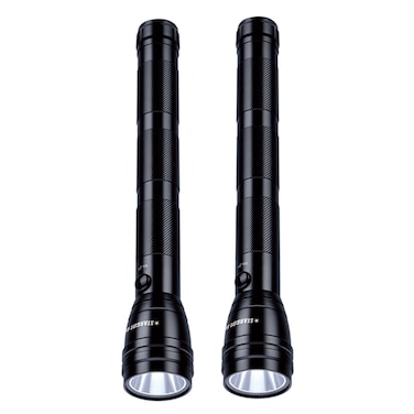 STARGOLD مصباح يدوي LED قابل لإعادة الشحن مكون من قطعتين بقوة 2000 مللي أمبير في الساعة، مقاوم للتآكل والصدمات