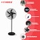 STARGOLD  Rechargeable 16 Inch Oscillating Fan Table Fan Wall Fan Floor Fan Ceiling Fan With 4 SMD LED Light