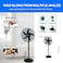STARGOLD  Rechargeable 16 Inch Oscillating Fan Table Fan Wall Fan Floor Fan Ceiling Fan With 4 SMD LED Light