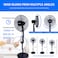 STARGOLD 16 Inch Electric Pedastal Fan 60W 3 Speeds Rotary Switcher 5 Blade Speed Controller Ideal for Office Bedroom Study Room Living Room