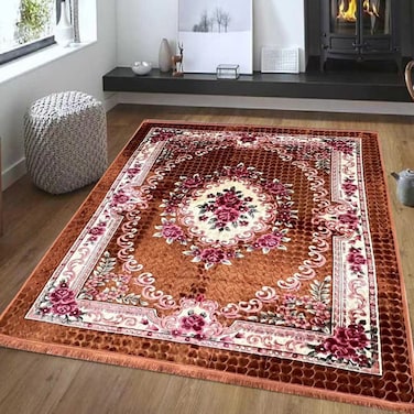 STARGOLD Portable Premium Carpet, High-Quality Premium Polyester Fabric, Foldable, Floral Design Carpets, Daily Use And Travel 180x200cm