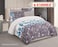 STARGOLD Microfiber Solid 6 Pieces Comforter Set Fitted Sheet, Pillow Sham, Pillow Case Comforter 240X220 CM King Size Mattress
