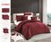 STARGOLD Microfiber Solid Comforter 8 Pieces Set Fitted Sheet, Pillow Sham, Pillow Case, Cushion Comforter 260X240 CM King Size Mattress, SG-CS2004-SOLID69 BURGUNDY