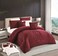 STARGOLD Microfiber Solid Comforter 8 Pieces Set Fitted Sheet, Pillow Sham, Pillow Case, Cushion Comforter 260X240 CM King Size Mattress, SG-CS2004-SOLID69 BURGUNDY