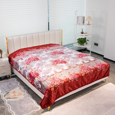 STARGOLD Single Ply Premium Cloudy Blanket 100% Polyester SPUN YARN Polyester, Suitable Winter And Rainy Season 155X210CM 5LB