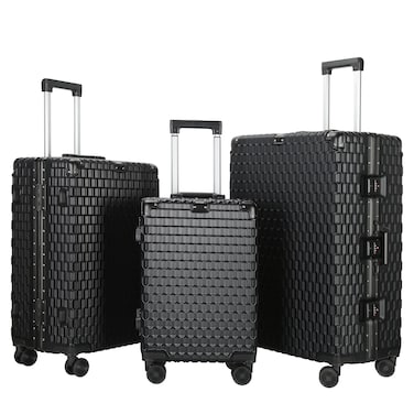VIPTOUR Luggage PC Hard Side Zipperless Luggage Set of 3 PCS TSA Lockable Travel Suitcases 20/25/29