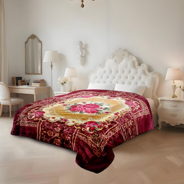 بطانية ستارجولد راشيل مزدوجة الطبقات عالية الجودة 200×240 سم، 9 كجم، SG-BL2065