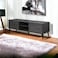 Black-gray TV unit, 140 x 40 x 44.5 cm