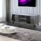 Gray TV unit 200 x 40 x 44.5 cm