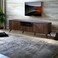 Brown TV unit, 180 x 40 x 44.5 cm