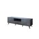 Gray TV unit, 180 x 40 x 44.5 cm