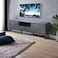 Gray TV unit, 180 x 40 x 44.5 cm