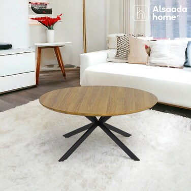 Single service table - 100-100-45 cm - brown