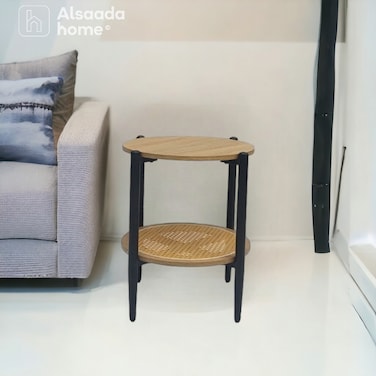 Wooden single service table, 40 x 55 cm