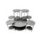 Tea table set - 7 pieces - gray