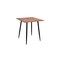 Single service table 70-70-76 cm - brown