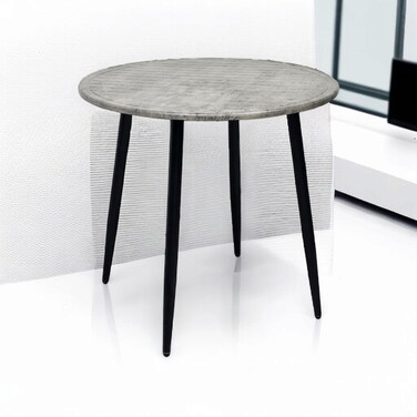 طاولة خدمة مفرد 80-80-76 سم - رمادي