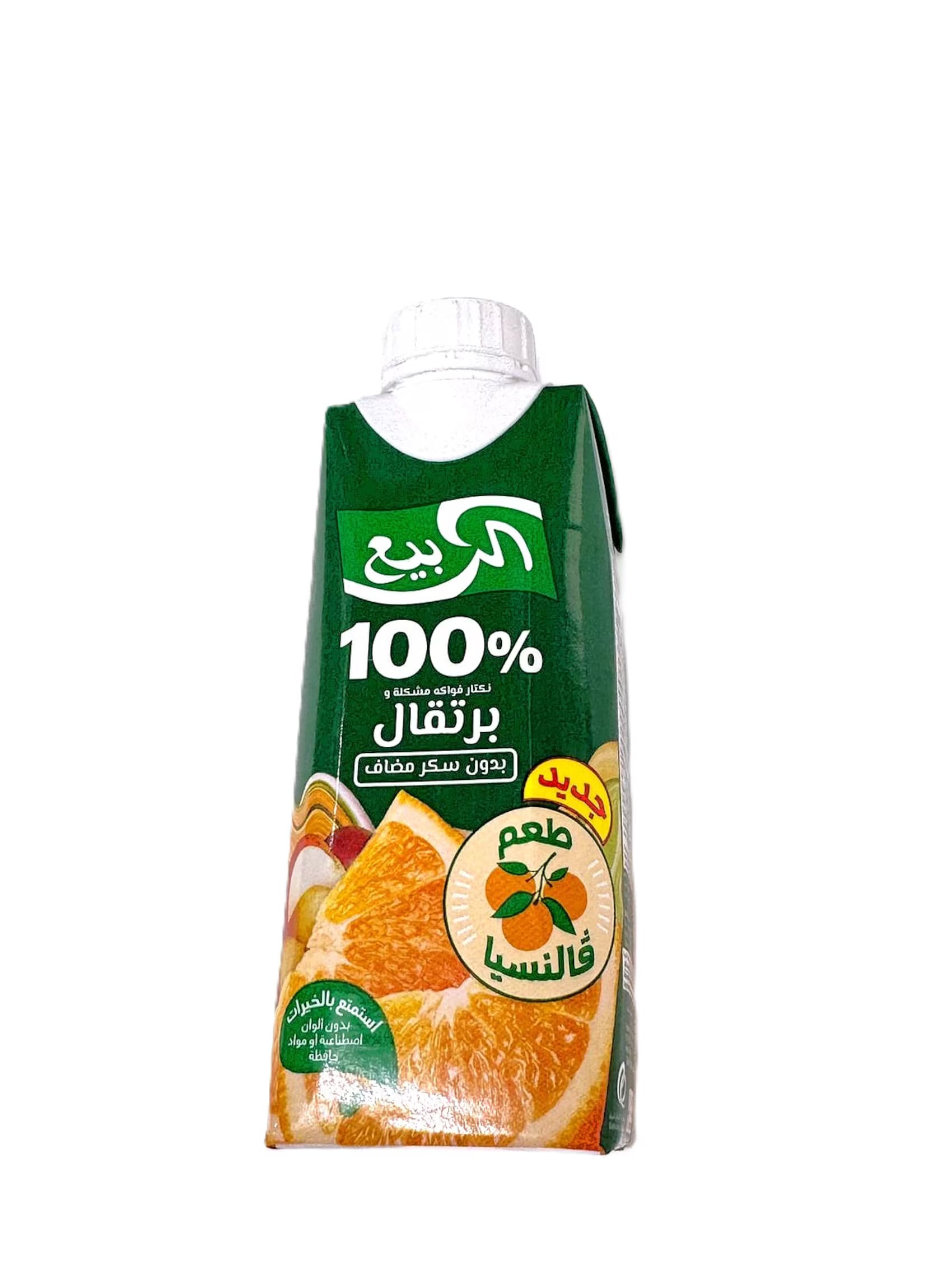 الربيع 100٪ نكتار فواكه مشكلة وبرتقال – نكهة فالنسيا – بدون سكر مضاف – بدون ألوان صناعية أو مواد حافظة 1 لتر