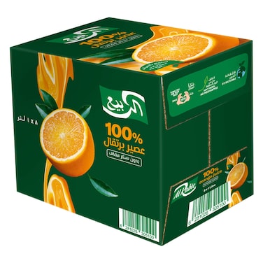 Alrabie Juice Orange 1L X8