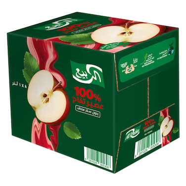 الربيع عصير التفاح 1 لتر × 8