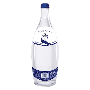 سوروتي مياه معدنية غازية طبيعية 750 مل