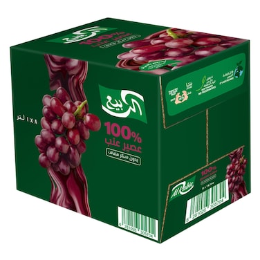 Alrabie Juice Red Grape 1L X8