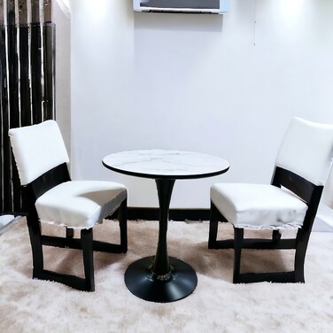 طاولة خدمة مفرد سطح سيراميك رمادى 75×60×60 سم