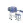 Adjustable children's school table - blue