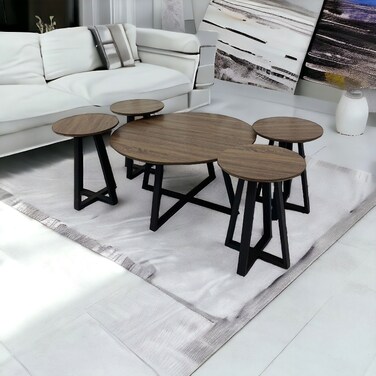 طقم طاولات خدمة 5 قطع