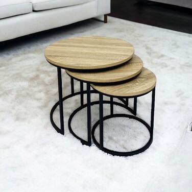 طقم طاولات خدمة 3 قطع