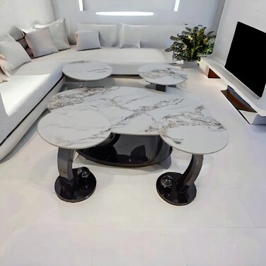 5-piece service table set - black