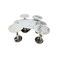 5-piece service table set - silver