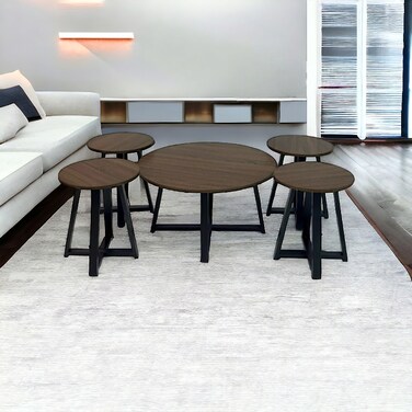 طقم طاولات خدمة 5 قطع