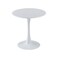 Single tea table, 80x80x75 cm - white