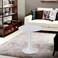 Single tea table, 80x80x75 cm - white