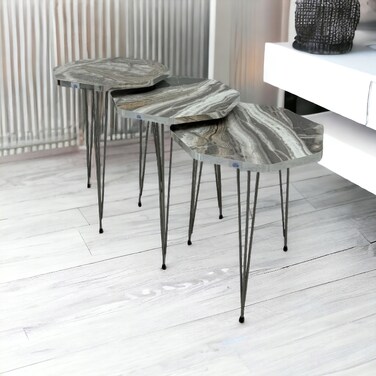 طقم طاولات تقديم 3 قطع