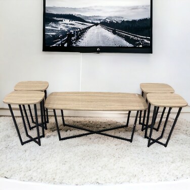 طقم طاولات قهوه  5  قطع