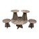 Wooden tea table set 5 pieces