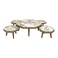 Floor tea table set - 5 pieces