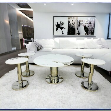 طقم طاولات خدمة سيراميك  5 قطع