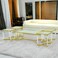 5-piece coffee table set with acrylic surface