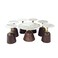 7-piece ceramic coffee table set