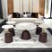 5-piece ceramic coffee table set