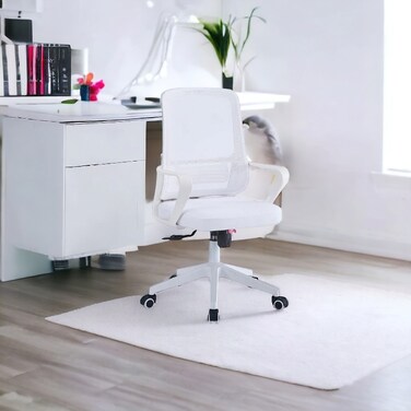 Swivel office chair - white