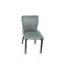 Gray single chair, velvet fabric, 40 x 50 x 81 cm