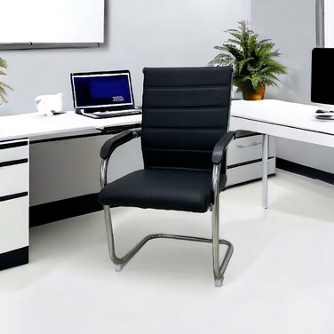 كرسي مكتب ثابت اسود  50×50×100 سم