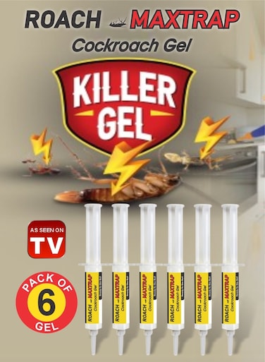 جيل قاتل الصراصير بوزن 10 جرام تركيبة سهلة الاستخدام عبوة من 6